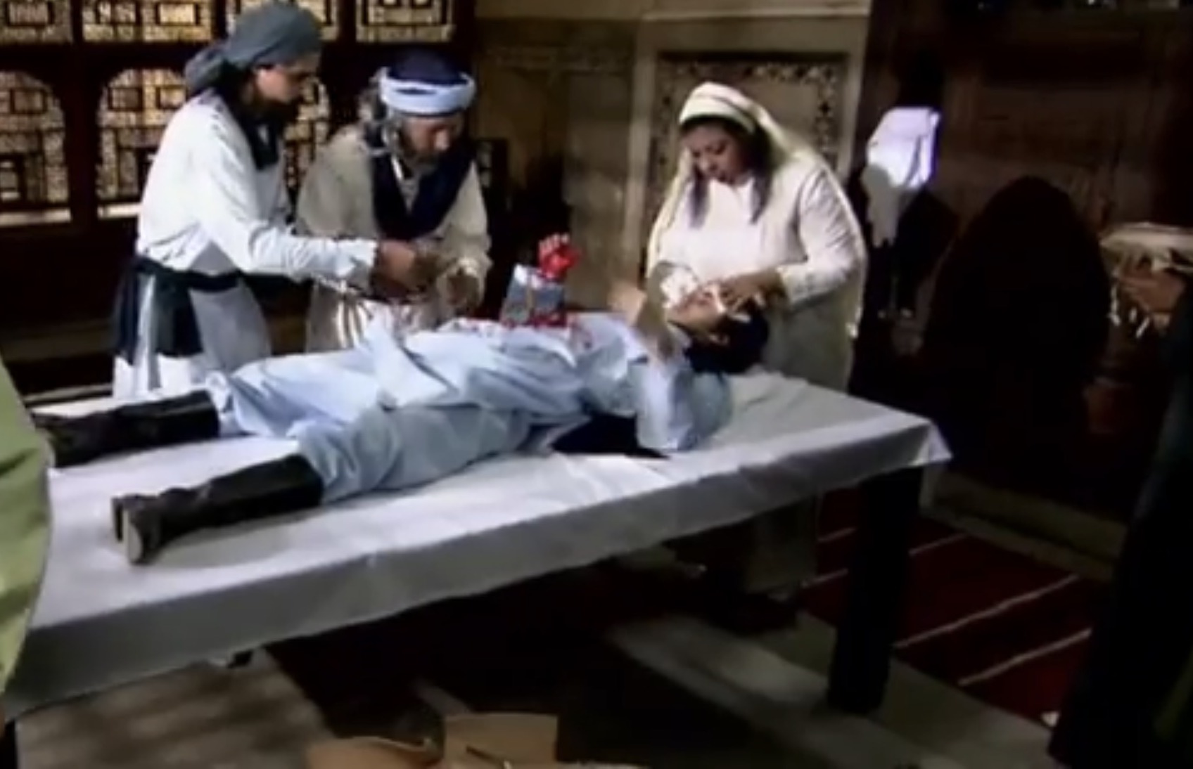 Historical surgery scene from the Al-Zahrawi documentary on Al Jazeera Documentary