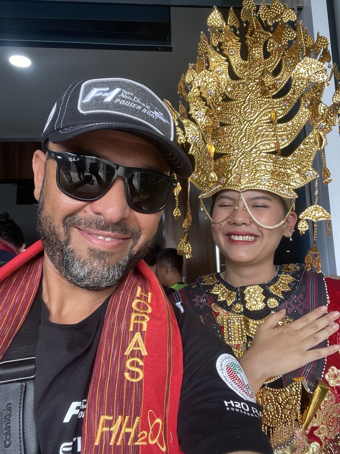 Hossam Nageeb during a cultural moment in Indonesia