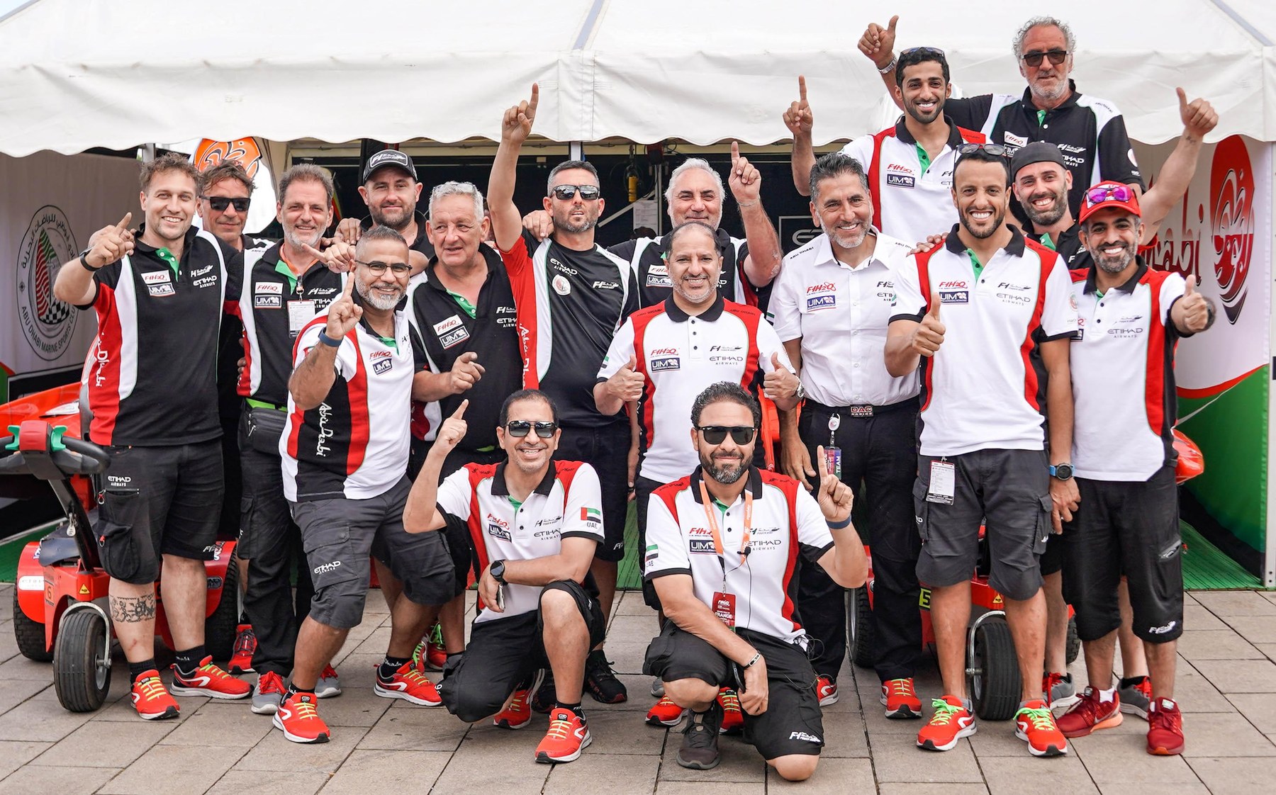 Hossam Nageeb with Team Abu Dhabi